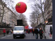 Starsister + Herz auf der Demonstration